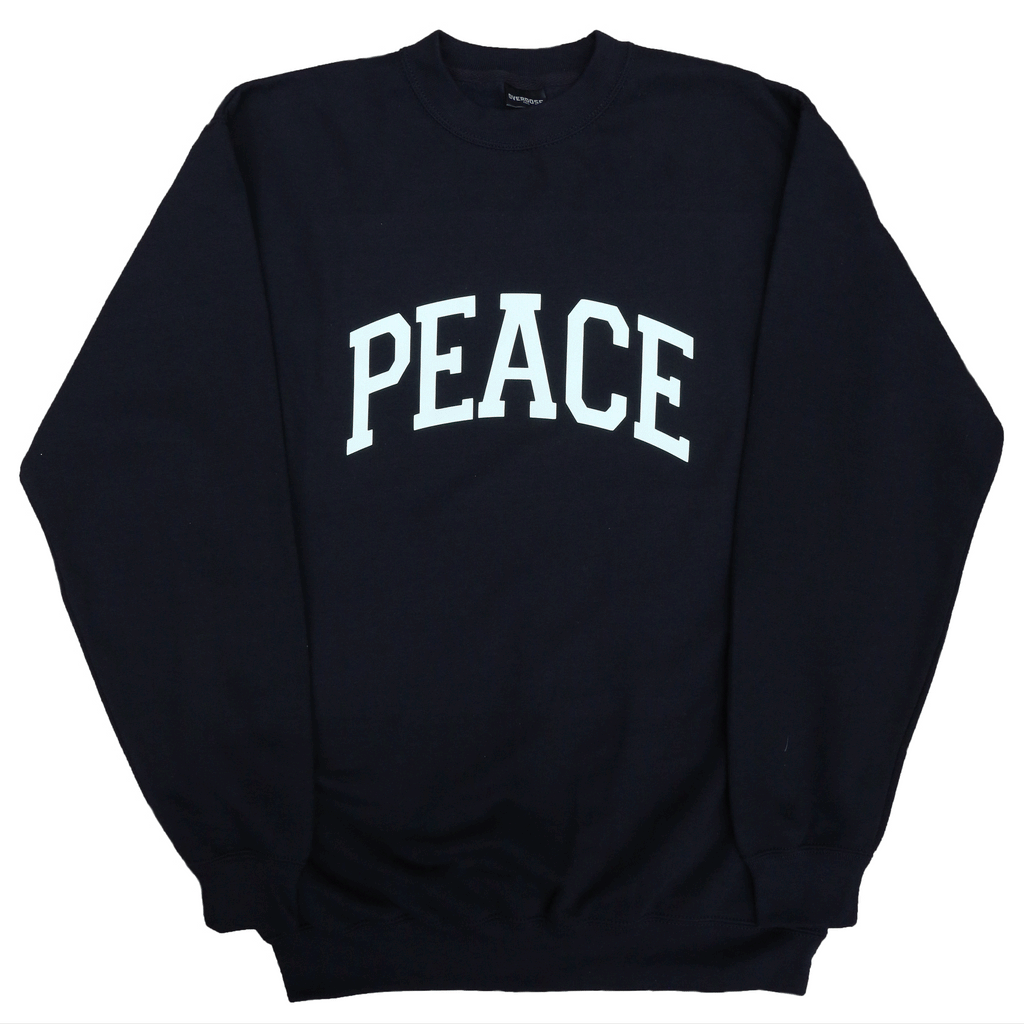 "PEACE" CREWNECK - GLOW IN THE DARK