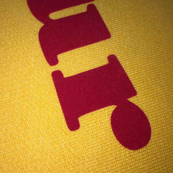 CREWNECK "AMOUR" YELLOW/ RED