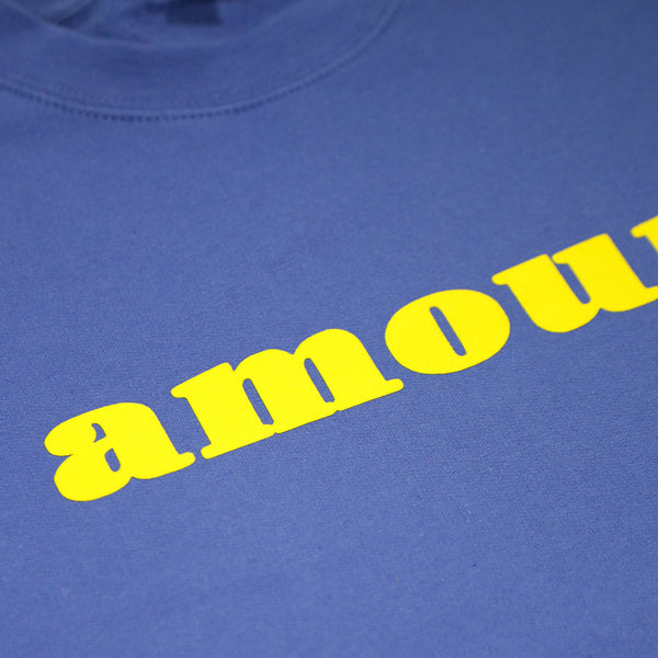 CREWNECK "AMOUR" BLUE/ YELLOW