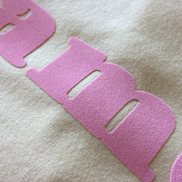 AMOUR TEE SHIRT (CREAM/ PINK)