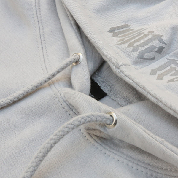 GREY 'WHITE TRASH' OVERSIZED HOODIE (3M)