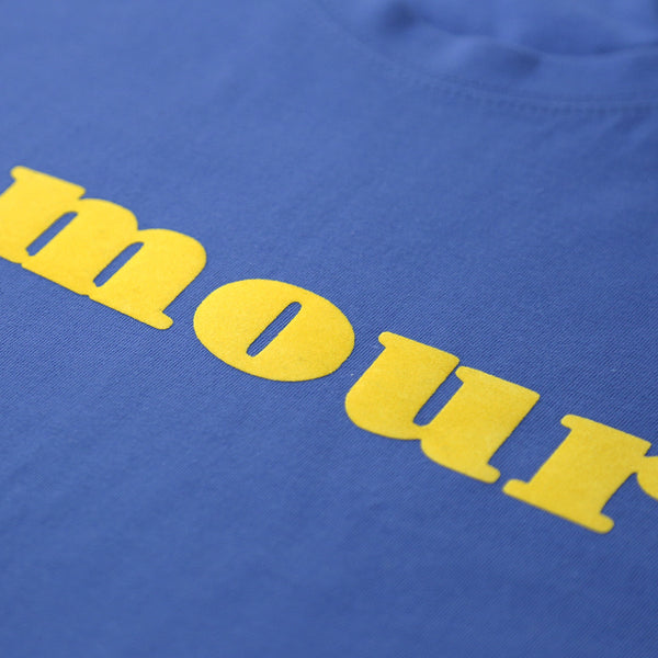 AMOUR TEE SHIRT (ROYAL BLUE/ YELLOW)