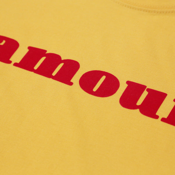AMOUR TEE SHIRT (YELLOW/ RED)