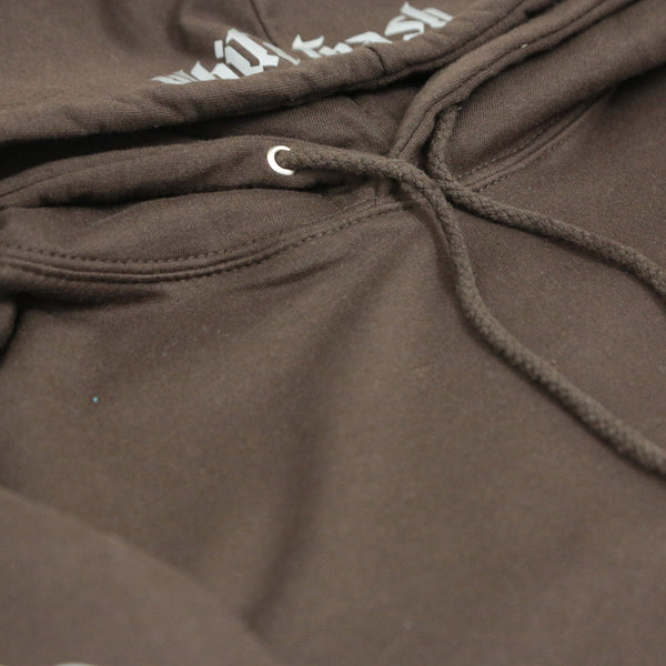 CHOCOLATE 'WHITE TRASH' OVERSIZED HOODIE (3M)