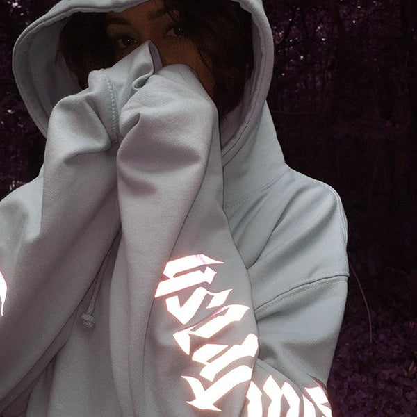 SKY BLUE 'WHITE TRASH' OVERSIZED HOODIE (3M)