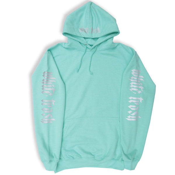 MINT 'WHITE TRASH' OVERSIZED HOODIE (3M)