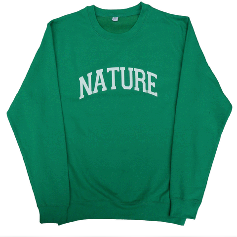 "NATURE" CREWNECK - GLOW IN THE DARK