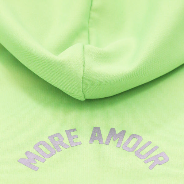 NEON GREEN"MORE AMOUR" HOODIE