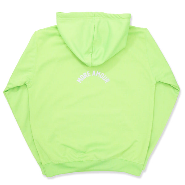 NEON GREEN"MORE AMOUR" HOODIE