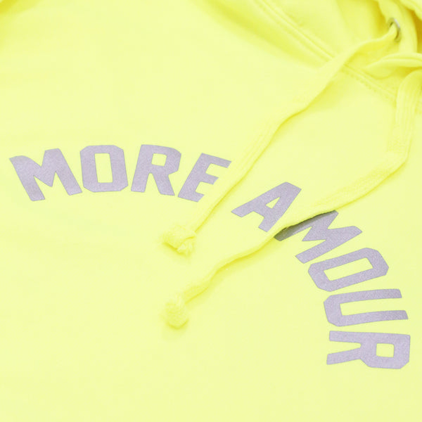 NEON YELLOW "MORE AMOUR" HOODIE
