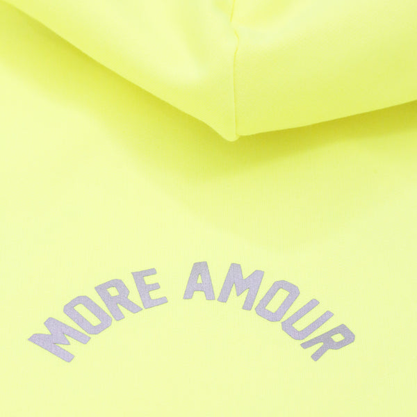 NEON YELLOW "MORE AMOUR" HOODIE