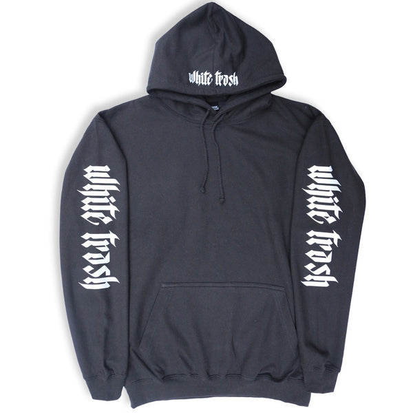 BLACK SMOKE 'WHITE TRASH' OVERSIZED HOODIE (3M)