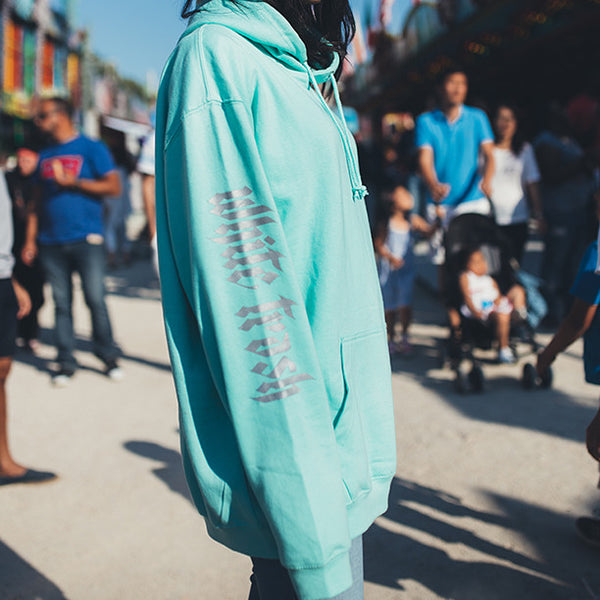 MINT 'WHITE TRASH' OVERSIZED HOODIE (3M)
