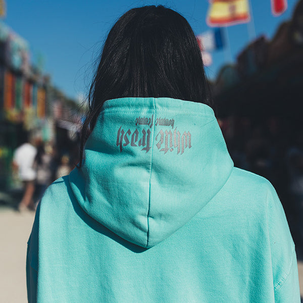 MINT 'WHITE TRASH' OVERSIZED HOODIE (3M)