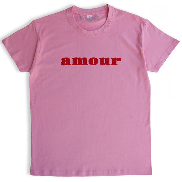 AMOUR TEE SHIRT (PINK/ RED)