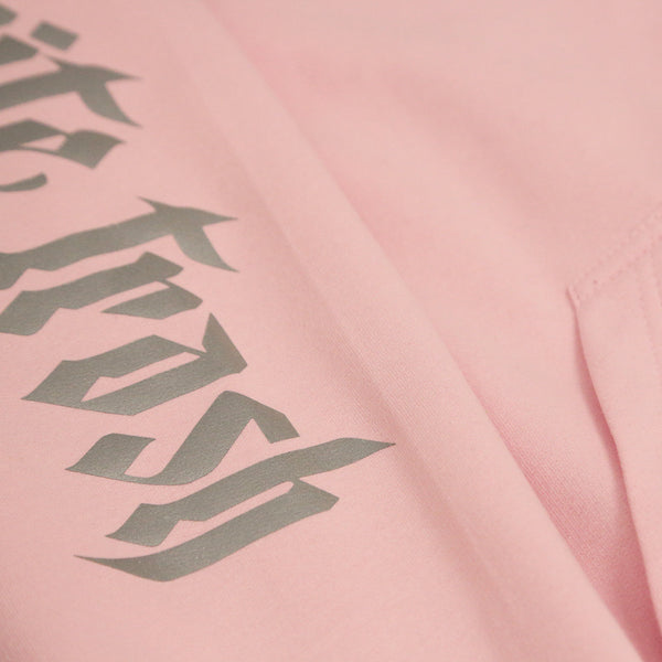 LIGHT PINK 'WHITE TRASH' OVERSIZED HOODIE (3M)