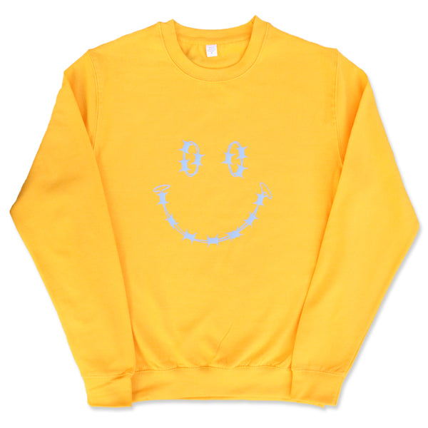 "HAVE A NICE DAY" SWEATSHIRT - MUSTARD YELLOW