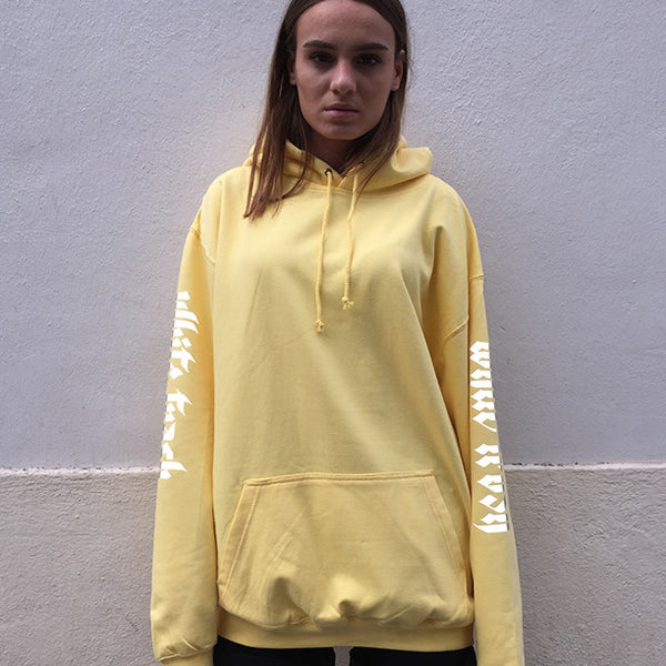 LEMON 'WHITE TRASH' OVERSIZED HOODIE (3M)