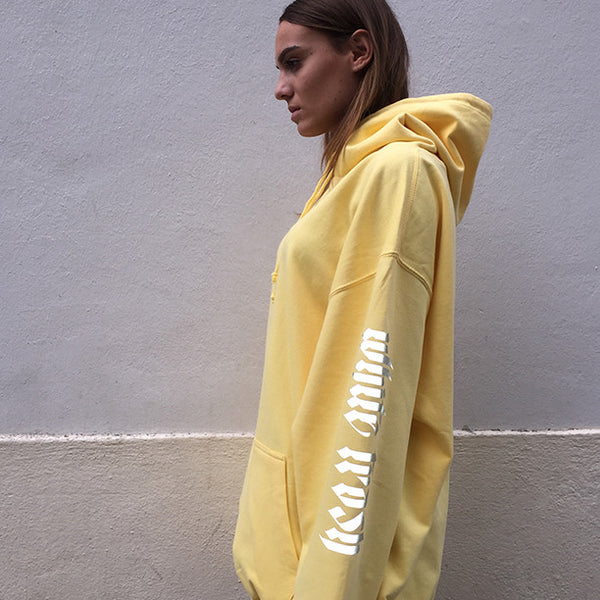 LEMON 'WHITE TRASH' OVERSIZED HOODIE (3M)