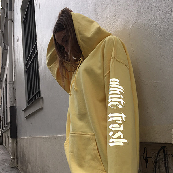 LEMON 'WHITE TRASH' OVERSIZED HOODIE (3M)